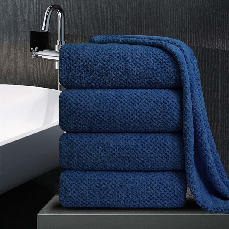 Latitude Run® 4 Piece Microfiber Bath Sheet Set Wayfair